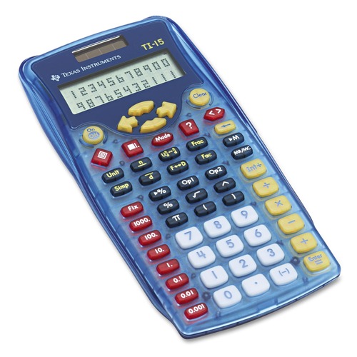 Calculators | Texas Instruments 15/PWB/2L1/A TI-15 11-Digit LCD Explorer Elementary Calculator image number 0