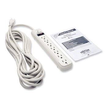 Tripp Lite TLP725 Protect It! 1,080 Joules 25 ft. Cord 7 AC Outlets Surge Protector - Light Gray