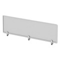 Alera | Alera ALEPP6518 65 in. x 0.5 in. x 18 in. Polycarbonate Privacy Panel - Silver/Clear image number 2