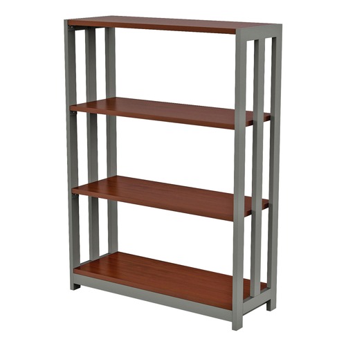 Office Desks & Workstations | Linea Italia LITTR735CH Trento Line 31.5 in. x 11.5 in. x 43.25 in. 4 Shelf Bookcase - Cherry image number 0