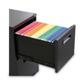 Office Carts & Stands | Alera ALEPAFFCH 14.96 in. x 19.29 in. x 27.75 in. 2 Legal/Letter-Size File Drawers Left or Right File Pedestal - Charcoal image number 2