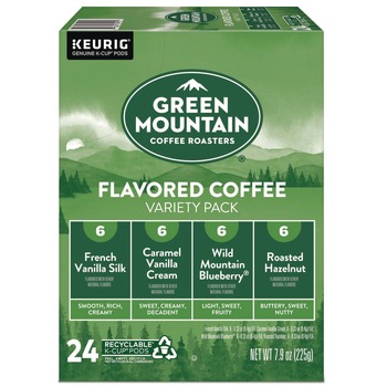Green Mountain Coffee 5000374160 0.38 oz Flavored Variety Coffee K-Cups - Assorted Flavors (24/Box)
