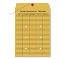 Envelopes & Mailers | Quality Park QUA63462 9 x 12 31-Entries String/Button Interoffice Envelope - Brown Kraft (100/Carton) image number 2