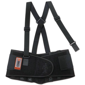 Ergodyne 11284 ProFlex 2000SF 34 in. to 38 in. Waist High-Performance Spandex Back Support Brace - Large, Black