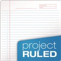 Notebooks & Pads | TOPS 63753 (70) White 8.5 in. x 11.75 in. Sheets Project-Management Format Medium/College Rule Docket Gold Planner Pad - Black Cover image number 1