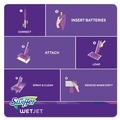 Mops | Swiffer 08443 WetJet 11.3 in. x 5.4 in. System Refill Cloths - White (24/Box) image number 4