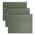 File Folders | Smead 64036 1/3-Cut Tabs Letter Size TUFF Hanging Folders with Easy Slide Tab - Standard Green (20/Box) image number 0