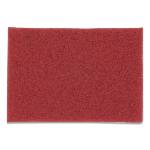 Cleaning & Janitorial Accessories | 3M 5100-20 IN X 14 20 in. x 14 in. Low-Speed Buffer Floor Pads 5100 - Red (10/Carton) image number 0