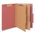 Back to School Sale | Universal UNV10280 6-Section 2-Divider Pressboard Classification Folders - Legal, Red (10/Box) image number 1