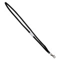 Label & Badge Holders | Advantus 75421 36 in. Long Metal Lobster Claw Hook Fastener Deluxe Safety Lanyards - Black (24/Box) image number 0