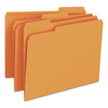 Just Launched | Smead 12543 Colored File Folders with Assorted 1/3-Cut Tab Positions - Letter, Orange (100/Box) image number 1
