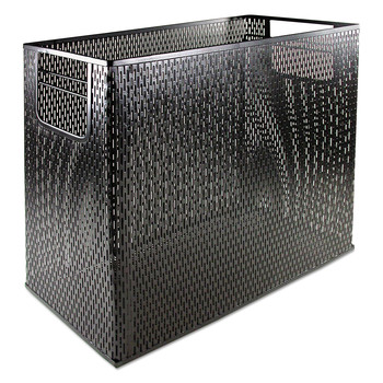 Artistic ART20010 Urban Collection 13 in. x 5.75 in. x 10.75 in. 1 Section Letter to Legal Size Files Punched Metal Desktop File - Black