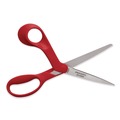 Arts & Crafts Supplies | Fiskars 1069756 Premier Left Handed Scissors 9.75-in Long 8-in Cut Length Offset Red Handle image number 1