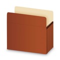 File Folders | Pendaflex 1534G-OX 5.25 in. Expansion Letter Size Standard Expanding File Pockets - Redrope (10/Box) image number 1
