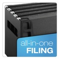 File Folders | Pendaflex 23013 6 in. Long Desktop File with Hanging Folders - Letter Size/Black image number 5