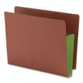 File Folders | Smead 73680 3.5 in. Expansion Drop-Front End Tab File Pockets - Redrope/Green/Letter Size (10/Box) image number 0