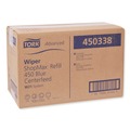 Paper Towels and Napkins | Tork 450338 Advanced ShopMax Wiper 450 Centerfeed Refill - Blue (2/Carton) image number 1