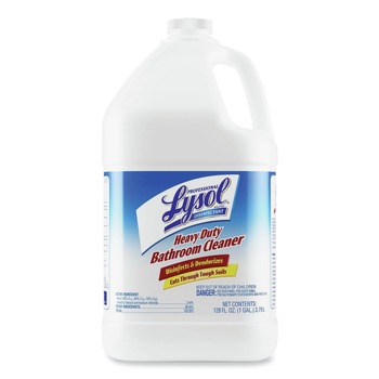 Professional LYSOL Brand 36241-94201 1 Gallon Bottle Disinfectant Heavy-Duty Bathroom Cleaner Concentrate - Fresh Lime
