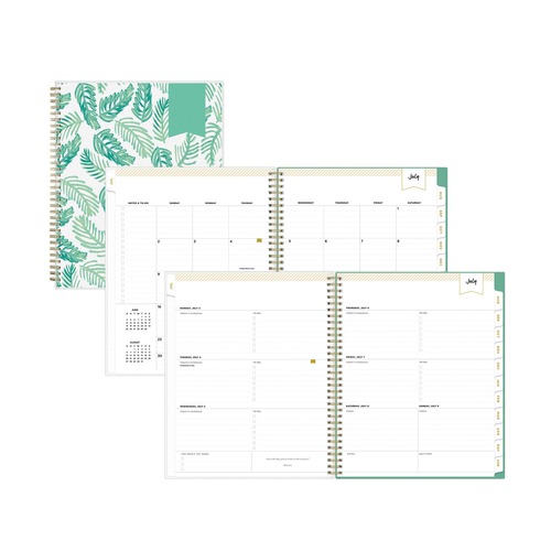 Notebooks & Pads | Blue Sky 137891 11 in. x 8.5 in. 12-Month (Jul 2025-Jun 2026) Day Designer Academic Year Weekly/Monthly Frosted Planner - Multicolor image number 0