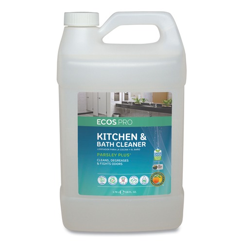 All-Purpose Cleaners | ECOS PRO PL9746/04 Parsley Plus All-Purpose Kitchen and Bathroom Cleaner Herbal Scent 1 gal Bottle image number 0