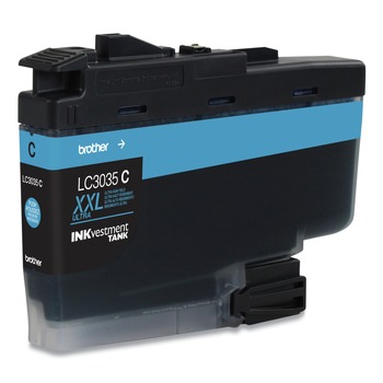 Brother LC3035C 5000 Page-Yield INKvestment Ultra High-Yield Ink - Cyan
