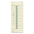 Recordkeeping & Forms | TOPS 1257 3.5 in. x 9 in. Two-Sided Time Clock Cards (500/Box) image number 1