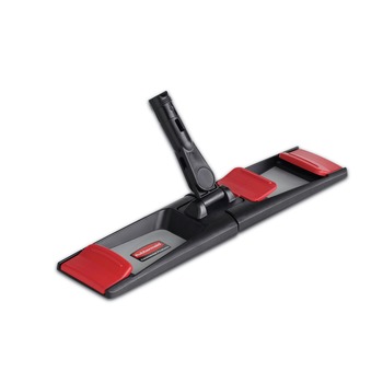 MOPS | Rubbermaid Commercial 2132428 18.25 in. x 4 in. Adaptable Flat Mop Frame - Black/Gray/Red
