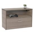 Office Desks & Workstations | Linea Italia LITUR604NW Urban 35.25 in. x 15.25 in. x 23.75 in. 36 in. Credenza Bottom Pedestal - Natural Walnut image number 4