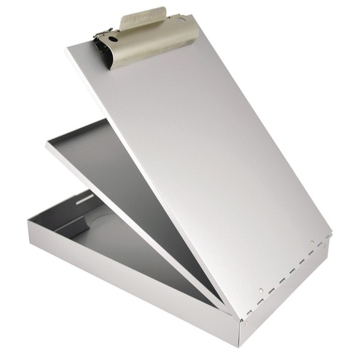 Clipboards | Saunders 21017 1.5 in. Clip Capacity Holds 8.5 in. x 11 in. Sheets Cruiser Mate Aluminum Storage Clipboard - Silver image number 0