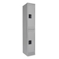 Office Filing Cabinets & Shelves | Tennsco DTS-121836-A-MGY 12 in. x 18 in. x 72 in. Single Stack Double Tier Locker - Medium Gray image number 0