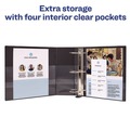 Binders | Avery 79806 3 Locking One Touch EZD Rings 5 in. Capacity 11 in. x 8.5 in. Heavy-Duty View Binder with DuraHinge - Navy Blue image number 9