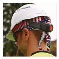 Safety & First Aid | Ergodyne 12477 Chill-Its 6615 One Size Fits Most High-Performance Bandana Doo Rag with Terry Cloth Sweatband - Stars and Stripes image number 3