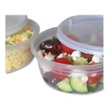 Food Trays, Containers, and Lids | GEN TD40008E 8 oz. Plastic Deli Containers with Lid - Clear (240/Carton) image number 3