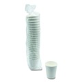 Cups and Lids | Boardwalk BWKDW10HCUPPK 10 oz Double-Walled Paper Hot Cups - White (25/Pack) image number 1