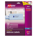 Labels | Avery 08662 1.33 in. x 4 in. Matte Clear Easy Peel Mailing Labels with Sure Feed Technology - Clear (350/Pack) image number 0