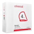 Binders | Universal UNV20994 4 in. Capacity 11 in. x 8.5 in. 3-Slant-Ring View Binder - White image number 0