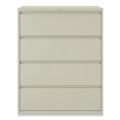 Office Filing Cabinets & Shelves | Alera 25508 42 in. x 18.63 in. x 52.5 in. 4 Legal/Letter Size Lateral File Drawers - Putty image number 2