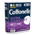Toilet Paper | Cottonelle 55707 Ultra ComfortCare Toilet Paper, Soft Tissue, Mega Rolls, Septic Safe, 2-Ply, White, 284/Roll, 6 Rolls/Pack, 36 Rolls/Carton image number 1