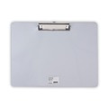 Clipboards | Universal UNV40302 0.5 in. Clip Capacity 11 in. x 8.5 in. Landscape Orientation Plastic Brushed Aluminum Clipboard - Silver image number 0