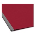 File Folders | Smead 81252 8.5 in. x 11 in. 3 in. Capacity Two-Piece Prong Fastener Premium Pressboard Report Cover - Bright Red image number 2