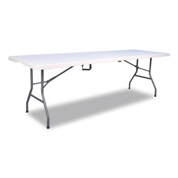 PRODUCTS | Alera 65606 96 in. x 30 in. x 29.25 in. Fold in Half Plastic Folding Table - White