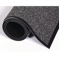 Just Launched | Crown CS 0046GY 48 in. x 72 in. Cross-Over Indoor/Outdoor Olefin/Poly Wiper and Scraper Mat - Gray image number 2