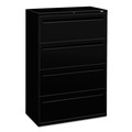 Office Filing Cabinets & Shelves | HON H784.L.P Brigade 700 Series 36 in. x 18 in. x 52.5 in. 4-Drawer Lateral File - Black image number 0