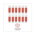 Adhesives & Glues | Universal UNV75748 0.28 oz. Glue Sticks - Clear Dry (12/Pack) image number 1