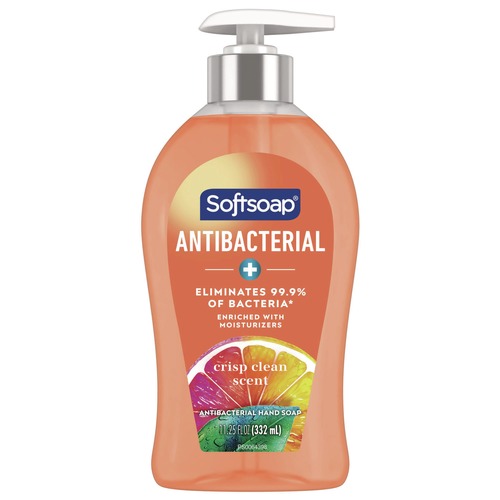 Hand Soaps | Softsoap US03562A 11.25 oz. Pump Bottle Antibacterial Hand Soap - Crisp Clean Scent image number 0