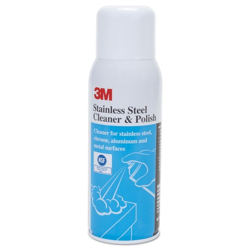 Cleaning & Janitorial Supplies | 3M 59158 10 oz. Aerosol Spray Stainless Steel Cleaner and Polish - Lime Scent image number 0