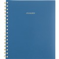 Notebooks & Pads | AT-A-GLANCE 109980520 Harmony 8.88 in. x 7.69 in. 13-Month (Jan to Jan) 2025 to 2026 Weekly/Monthly Poly Planner - Blue/Gold Cover image number 0