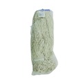 Just Launched | Boardwalk BWK824C 24 oz. Lie-Flat Cotton Fiber Mop Head - White (12/Carton) image number 2