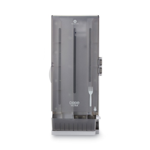  | Dixie SSFPD120 10 in. x 8.78 in. x 24.75 in. SmartStock Utensil Fork Dispenser - Smoke image number 0
