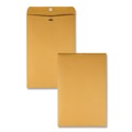 Envelopes & Mailers | Quality Park QUA37798 10 in. x 15 in. 32 lbs. Bond Weight #15 Square Flap Clasp/Gummed Closure Clasp Envelope - Brown Kraft (100/Box) image number 1